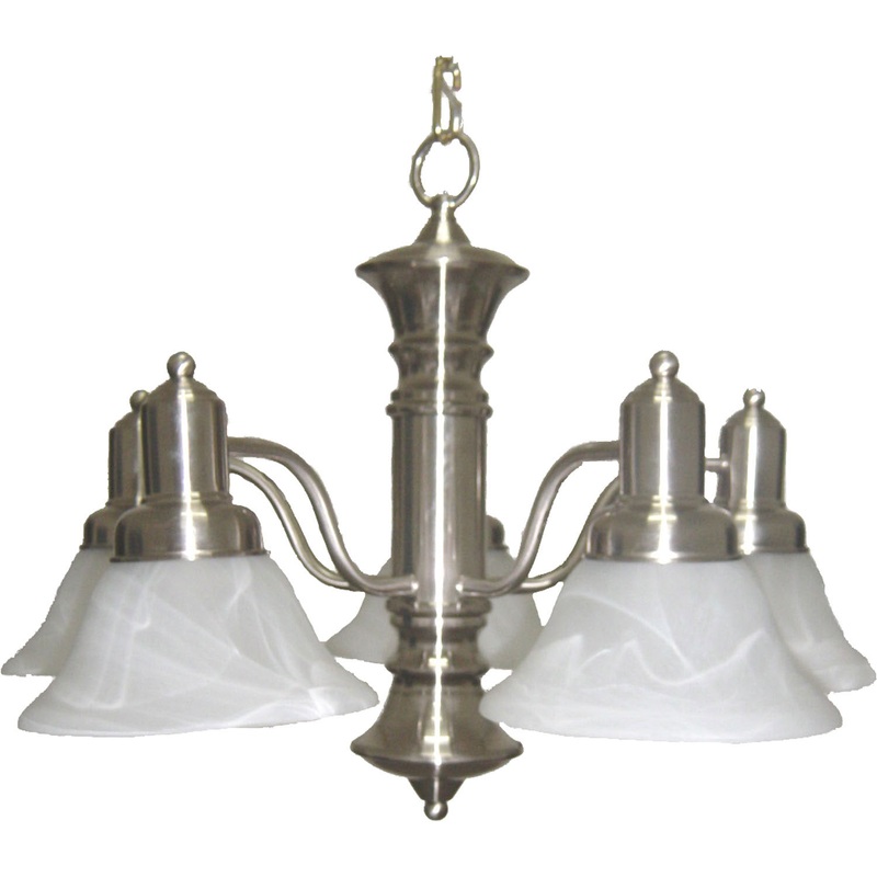 Maxim 20325MRSN Newburg Five Light Chandelier, Satin Nickel