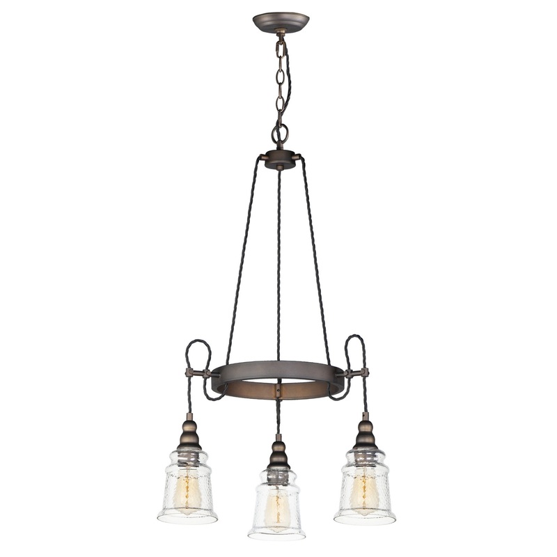 Maxim 21573HMOI Revival Three Light Chandelier, Oil Rubbed Bronze