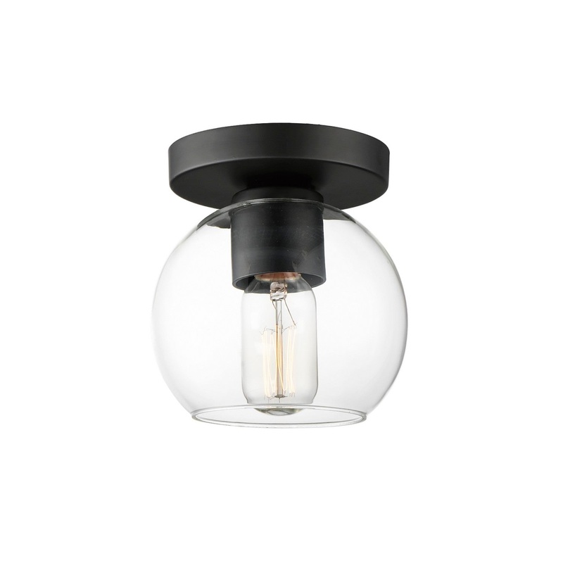 Maxim 21630CLBK Knox One Light Flush Mount, Black