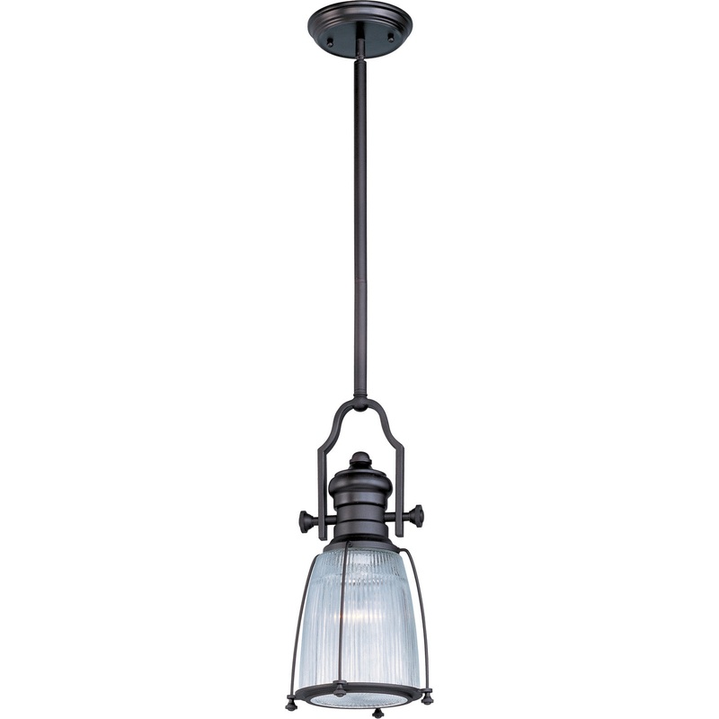 Maxim 25002CLBZ Hi-Bay One Light Pendant, Bronze