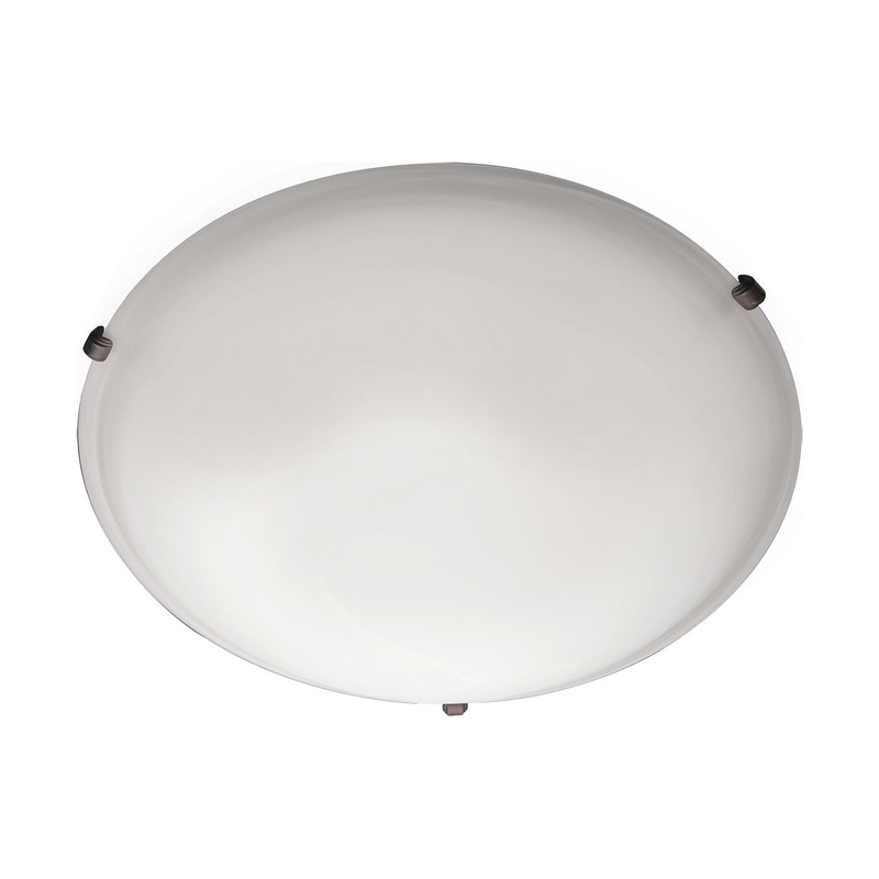 Maxim 2680FTOI Malaga Two Light Flush Mount, Oil Rubbed Bronze