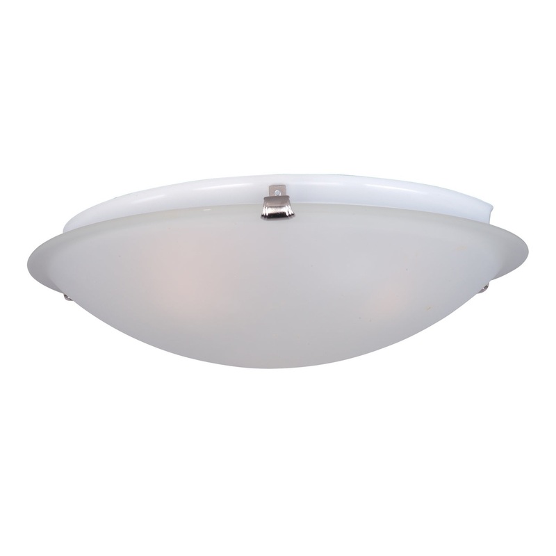 Maxim 2680FTSN Malaga Two Light Flush Mount, Satin Nickel