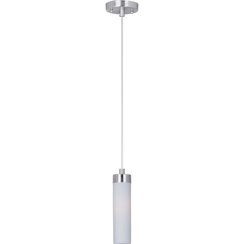 Maxim 53009WTSN Cilandro One Light Mini Pendant, Satin Nickel