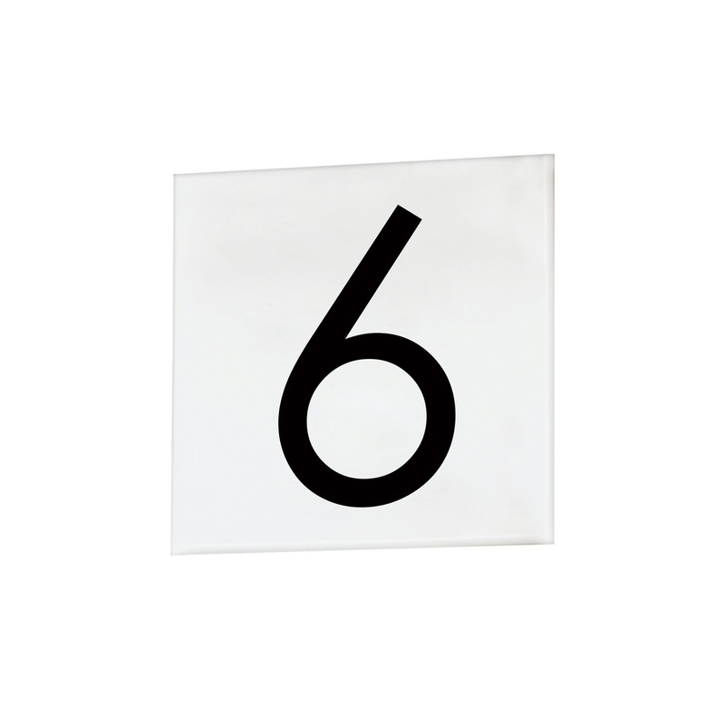Maxim 53676WT Address Square Tile, White