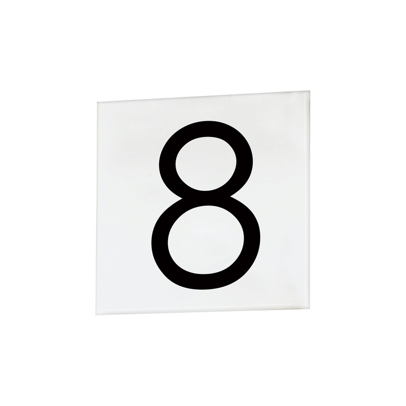 Maxim 53678WT Address Square Tile, White