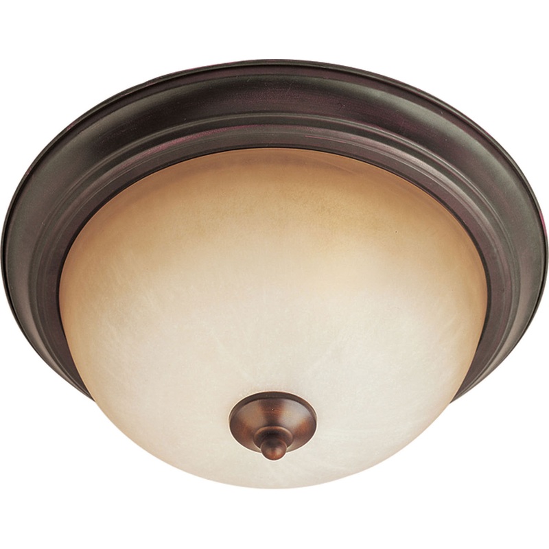 Maxim 5841WSOI Essentials - 584x Two Light Flush Mount, Oil Rubbed Bronze