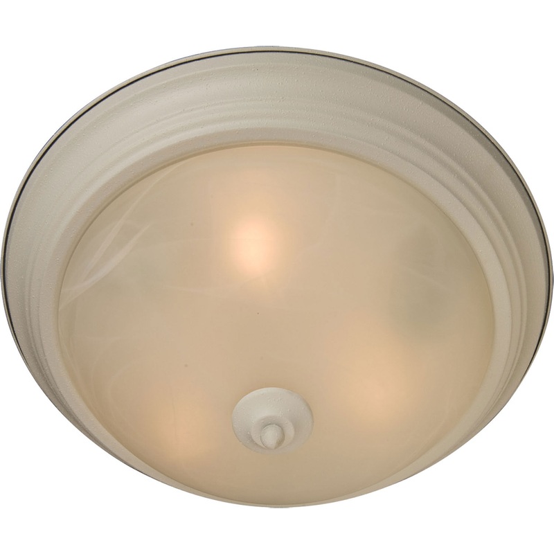 Maxim 5842MRTW Essentials - 584x Three Light Flush Mount, Textured White