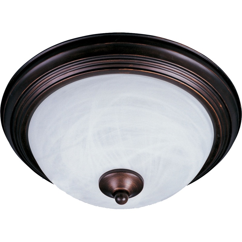 Maxim 5849MROI Essentials - 584x Two Light Flush Mount, Oil Rubbed Bronze