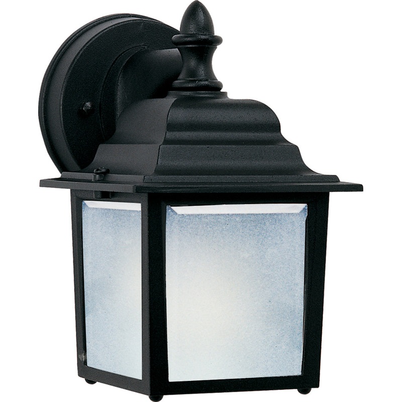 Maxim 66924BK Builder Cast LED E26 LED Outdoor Wall Sconce, Black